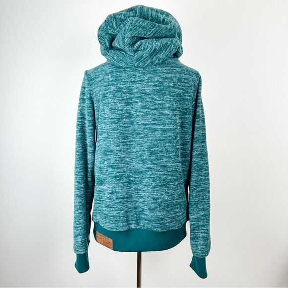 Naketano Fleece Teal Green Pullover Hoodie‎ with Drawstring - Picture 5 of 12